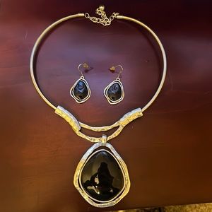 Necklace and earrings